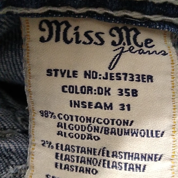 Miss Me Jeans size 28 Boot Cut Distressed - Picture 11 of 15